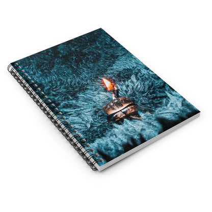 Spiral Notebook - Ruled Line - Never Ending Flame Design