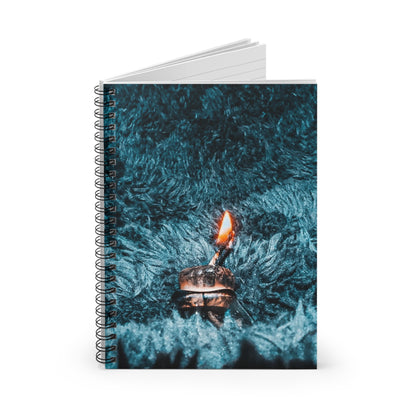 Spiral Notebook - Ruled Line - Never Ending Flame Design