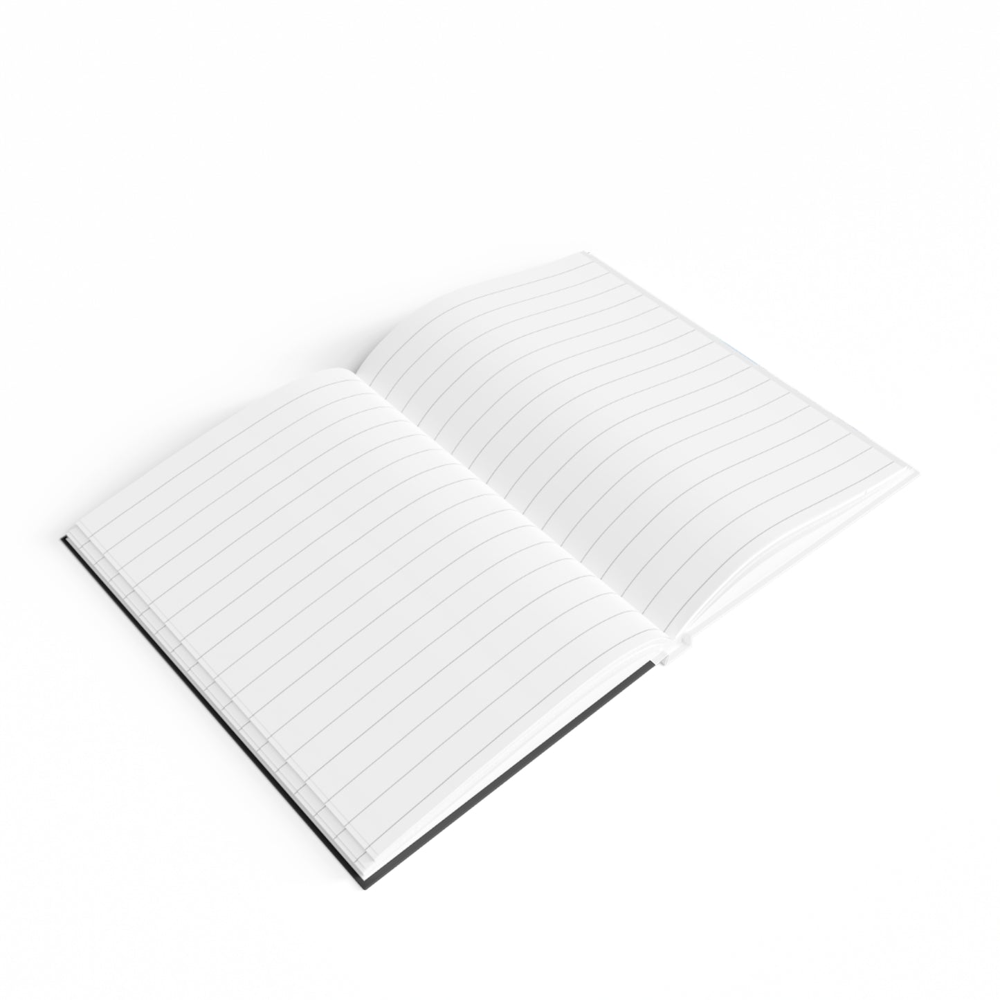 Journal - Black and White Duality Ruled Line Notebook