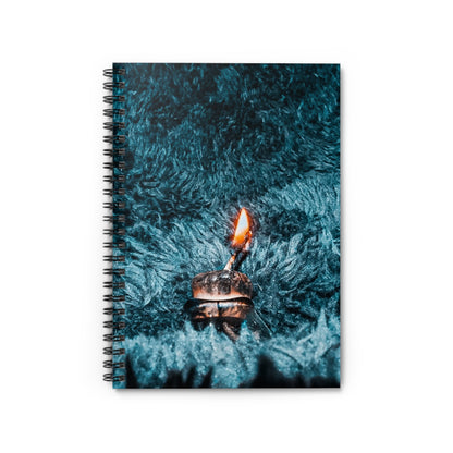 Spiral Notebook - Ruled Line - Never Ending Flame Design