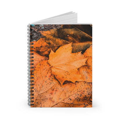 Spiral Notebook - Falling of Fall Ruled Line Journal