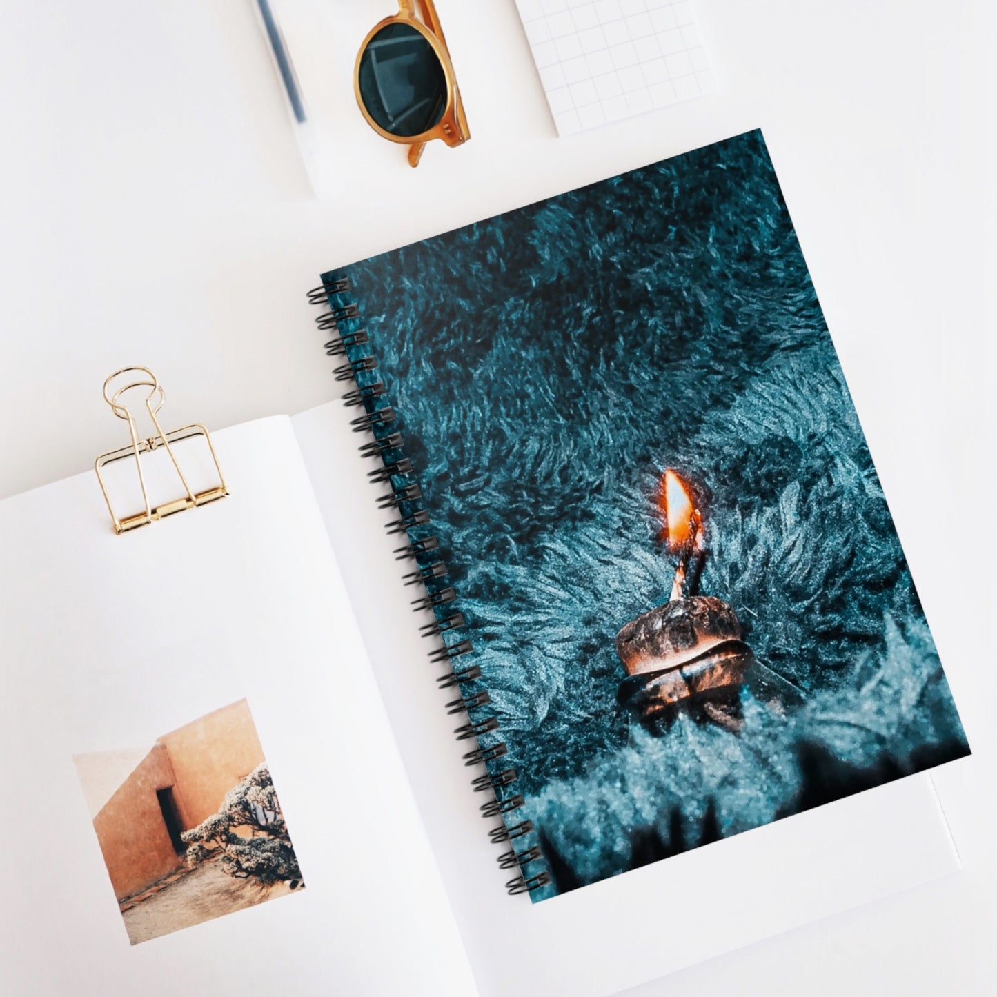 Spiral Notebook - Ruled Line - Never Ending Flame Design